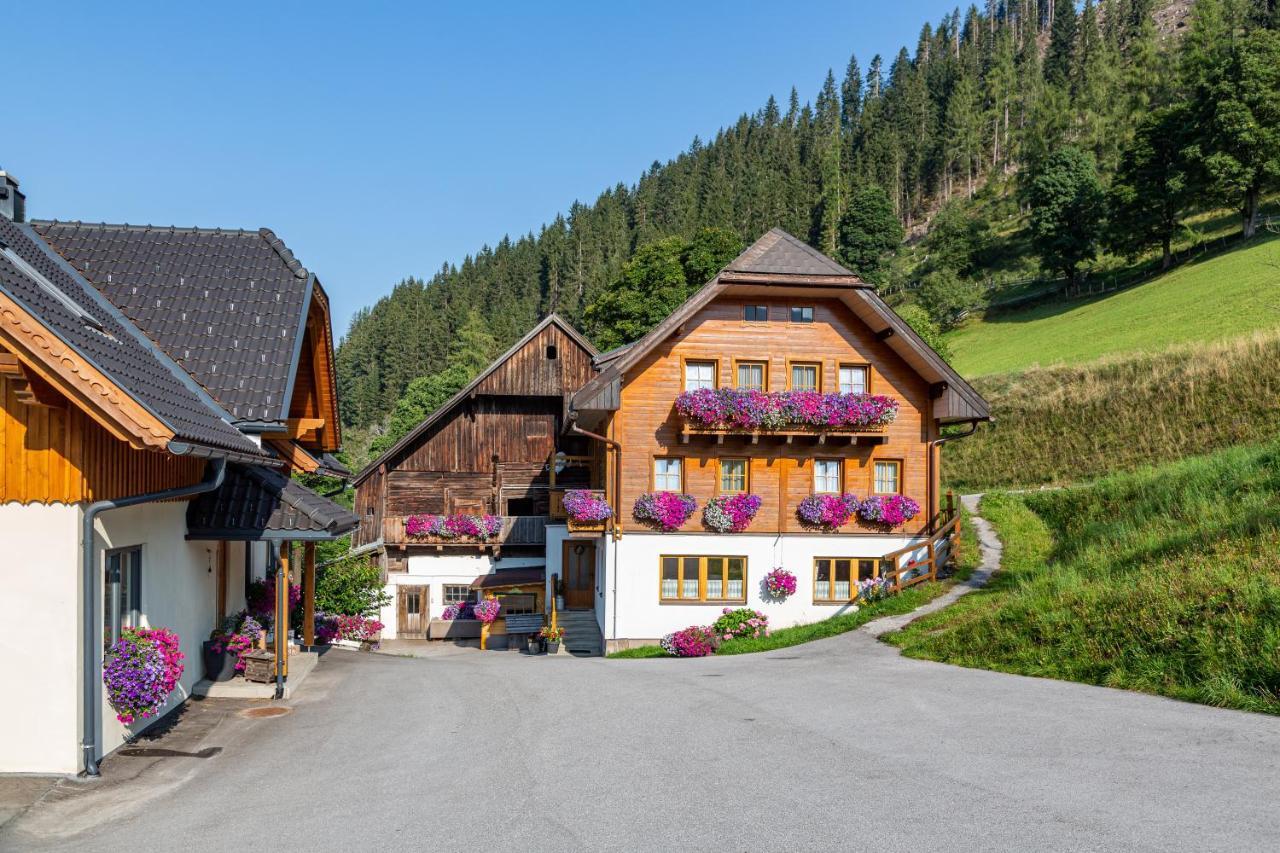 람자우 암 다흐스타인 Bio-Bauernhof Grundlehnerhof 게스트하우스 외부 사진
